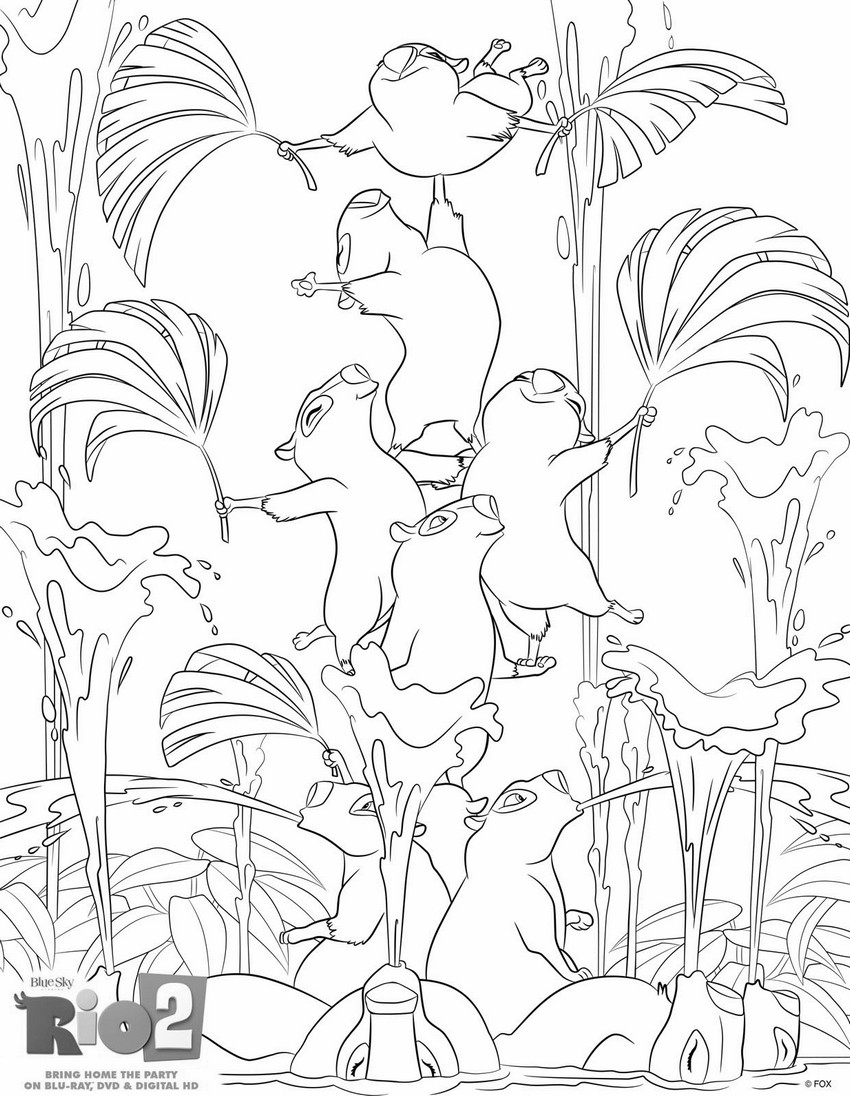 coloriage rio 2 le carnaval de rio